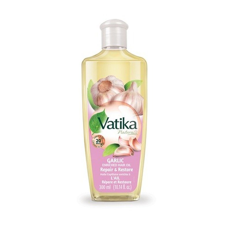 Vatika Naturals Garlic Hair Oil with Promotes Natural Hair Growth 300 ml - Kbazar Korean Cosmetics Store