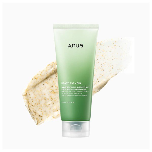 Anua Heartleaf Quercetinol Pore Deep Cleansing Foam 150ml - Kbazar Korean Cosmetics Store