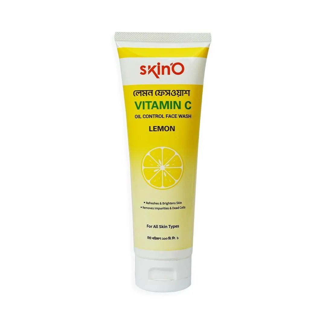 Skino Vitamin C Oil Control Facewash (Lemon) 110ml - Kbazar - Korean Cosmetics Store