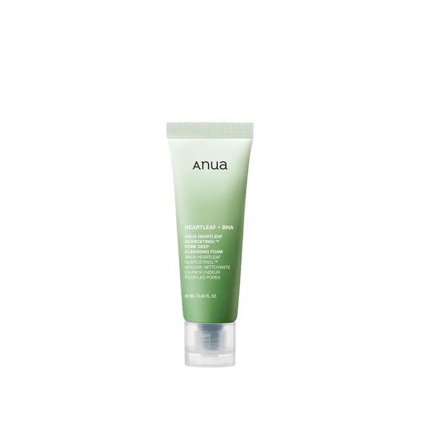 ANUA Heartleaf Quercetinol Pore Deep Cleansing Foam 25ml mini - Kbazar Korean Cosmetics Store