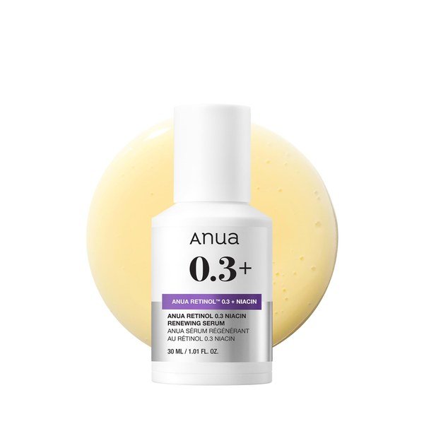 ANUA RETINOL 0.3 + NIACIN RENEWING SERUM 30m - Kbazar Korean Cosmetics Store